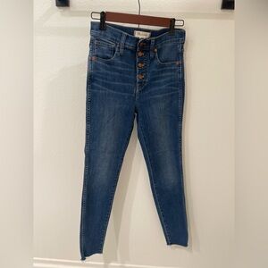 Madewell 10” High Rise Skinny Jeans size 26